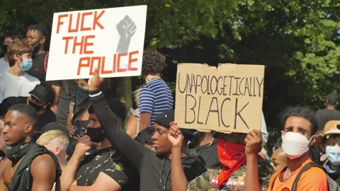 BLM - __ckthepolice Stock-Footage 133194009