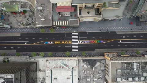 BLM Blvd Push in Stock Footage 138332646