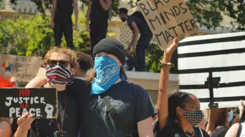 BLM - hug Stock Footage 133053482