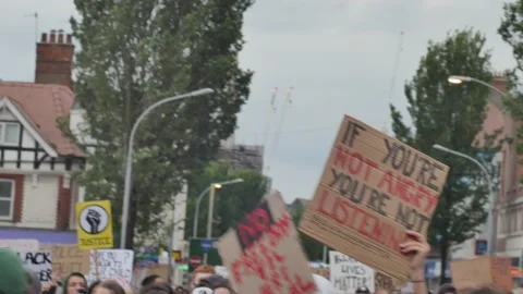 BLM if you are not angry.. Stock Footage 132223675