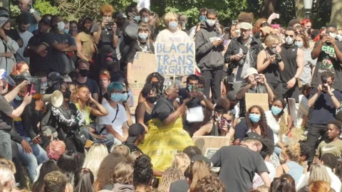 BLM - level crowd Stock-Footage 133091995