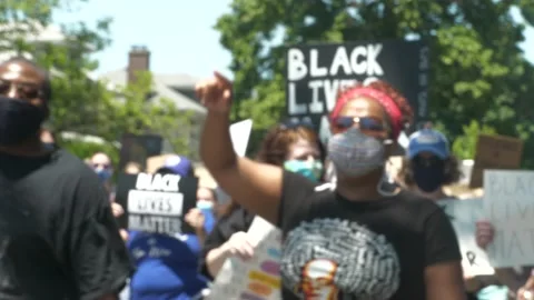 BLM March Downers Grove Stock Footage 132266169