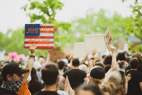 BLM March Hoboken Stock Photos