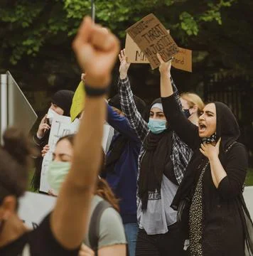 BLM March Hoboken Stock Photos