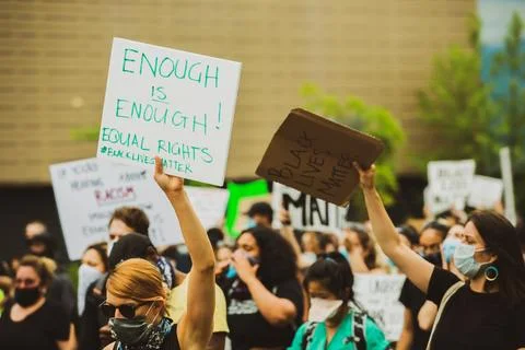 BLM March Hoboken Stock Photos