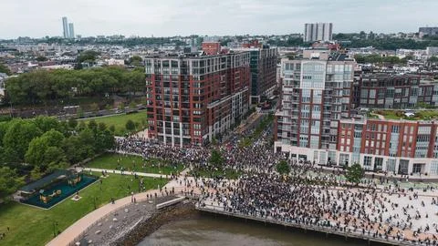 BLM March Hoboken Stock Photos