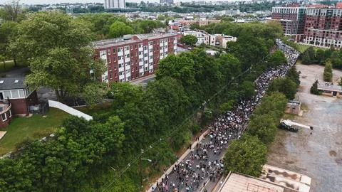BLM March Hoboken Stock Photos