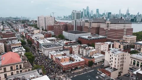 BLM March Hoboken Stock Photos