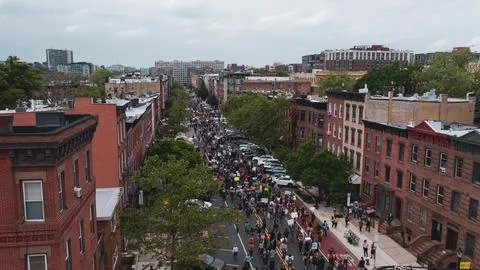 BLM March Hoboken Stock Photos