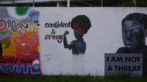 BLM Mural 10 Stock Footage 137130747