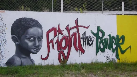 BLM Mural 14 Stock Footage 137130843