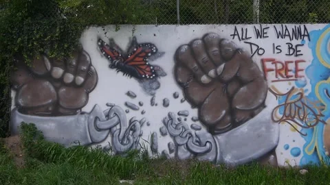 BLM Mural 17 Stock Footage 137130915