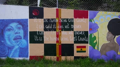 BLM Mural 5 Stock Footage 136990253