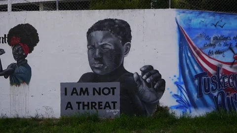 BLM Mural 9 Stock Footage 137130723