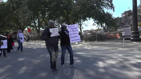 BLM Peace Show Stock Footage 146242303