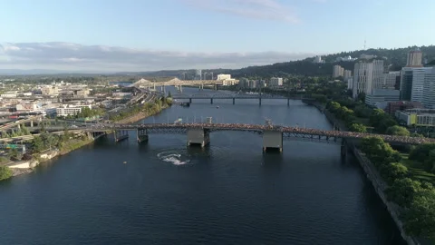 BLM Protesters on Morrison Bridge Vidéo 137871879