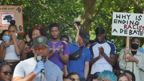 BLM - Speech Level Stock Footage 133094881