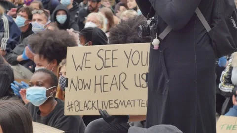 BLM we see you now.. Stock Footage 131894811