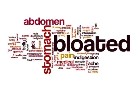 Bloated word cloud concept Stock Illustration