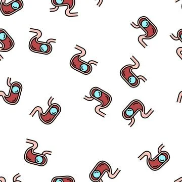 Bloating bariatric vector seamless pattern Stockillustratie