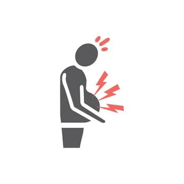 Bloating icon. Vector icon for web graphic. Stock Illustration