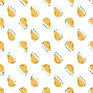 Blob abstract shape seamless pattern design Stock Illustration