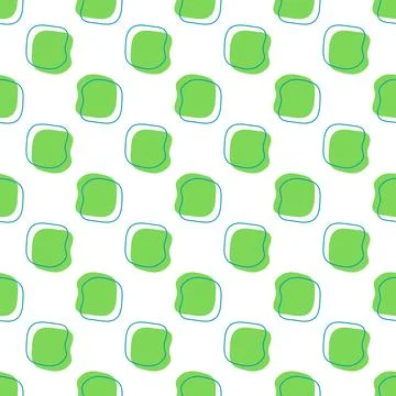 Blob abstract shape seamless pattern design Stock Illustration