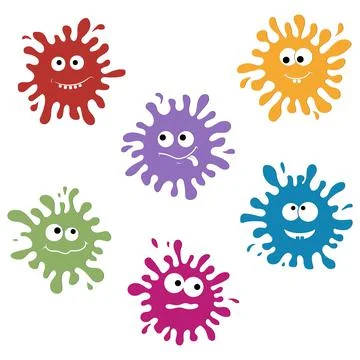 Blob character with emotion, isolated vector illustration Stock Illustration
