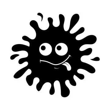 Blob character with emotion, isolated vector illustration Stock Illustration