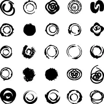 Blob, Collection, Circles, Logo, Icon Stock Illustration
