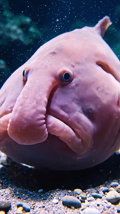 Blob fish in the deep sea 库存影片 330825444