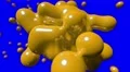 Blob floating abstract tech bio liquid blood chemical paint background loop 4k 4k or 4k+ Resolution