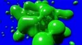 Blob floating abstract tech bio liquid blood chemical paint background loop 4k 4k or 4k+ Resolution