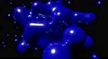 Blob floating abstract tech bio liquid blood chemical paint background loop 4k 4k or 4k+ Resolution