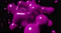 Blob floating abstract tech bio liquid blood chemical paint background loop 4k 4k or 4k+ Resolution