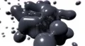 Blob floating abstract tech bio liquid blood chemical paint background loop 4k 4k or 4k+ Resolution