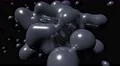 Blob floating abstract tech bio liquid blood chemical paint background loop 4k 4k or 4k+ Resolution