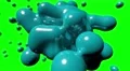 Blob floating abstract tech bio liquid blood chemical paint background loop 4k 4k or 4k+ Resolution