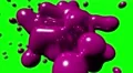 Blob floating abstract tech bio liquid blood chemical paint background loop 4k 4k or 4k+ Resolution