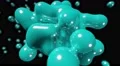 Blob floating abstract tech bio liquid blood chemical paint background loop 4k 4k or 4k+ Resolution