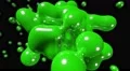 Blob floating abstract tech bio liquid blood chemical paint background loop 4k 4k or 4k+ Resolution