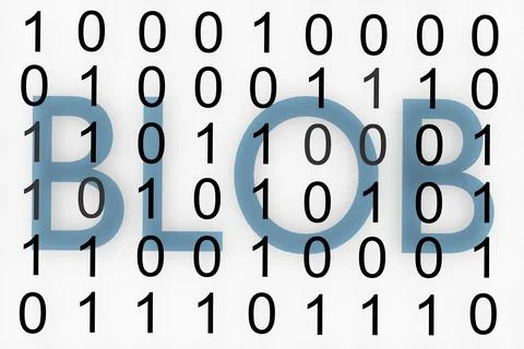 BLOB - numerical concept Stockillustratie