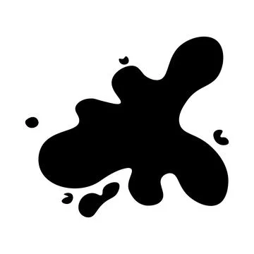 Blob of paint isolated on white background. Vector. Illustration Stock Illustration