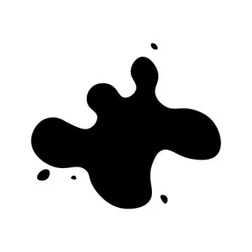 Blob of paint isolated on white background. Vector. Illustration Stock Illustration