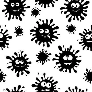 Blob pattern character with emotion, isolated vector illustration Stock Illustration
