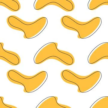 Blob shape abstract seamless pattern Illustrazione stock