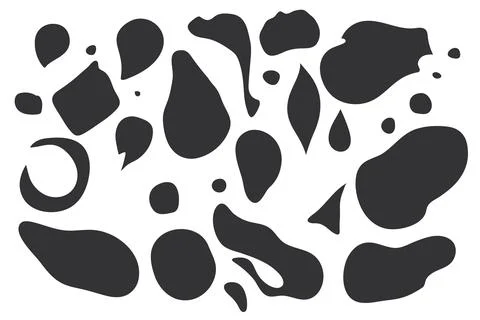 Blob shape organic icon. Vector illustration set desing. 스톡 일러스트