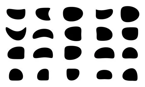 Blob Vector Shape Collection. Stock Illustration