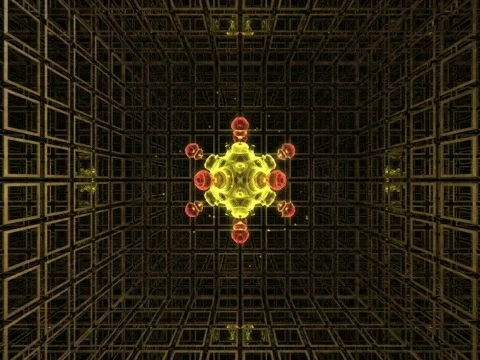 Blobby in a Box Spin Stock Footage 458019