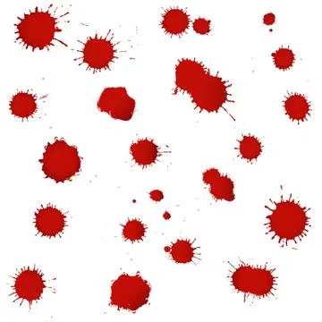 Blobs stains set Stock Illustration